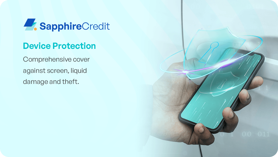Sapphire device protection product